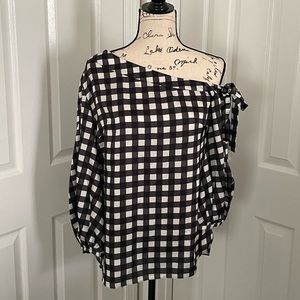 Off the shoulder blouse.